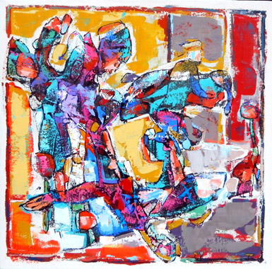 Un homme marchant vers la nuit